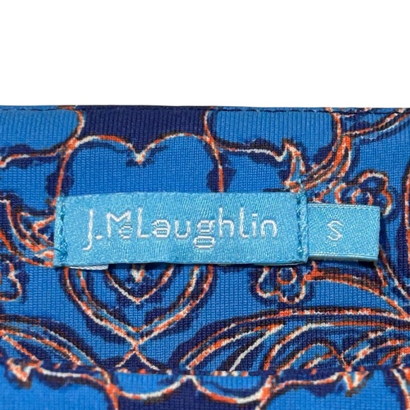 J. McLaughlin Blue Astor Tile dress - Picture 5 of 7